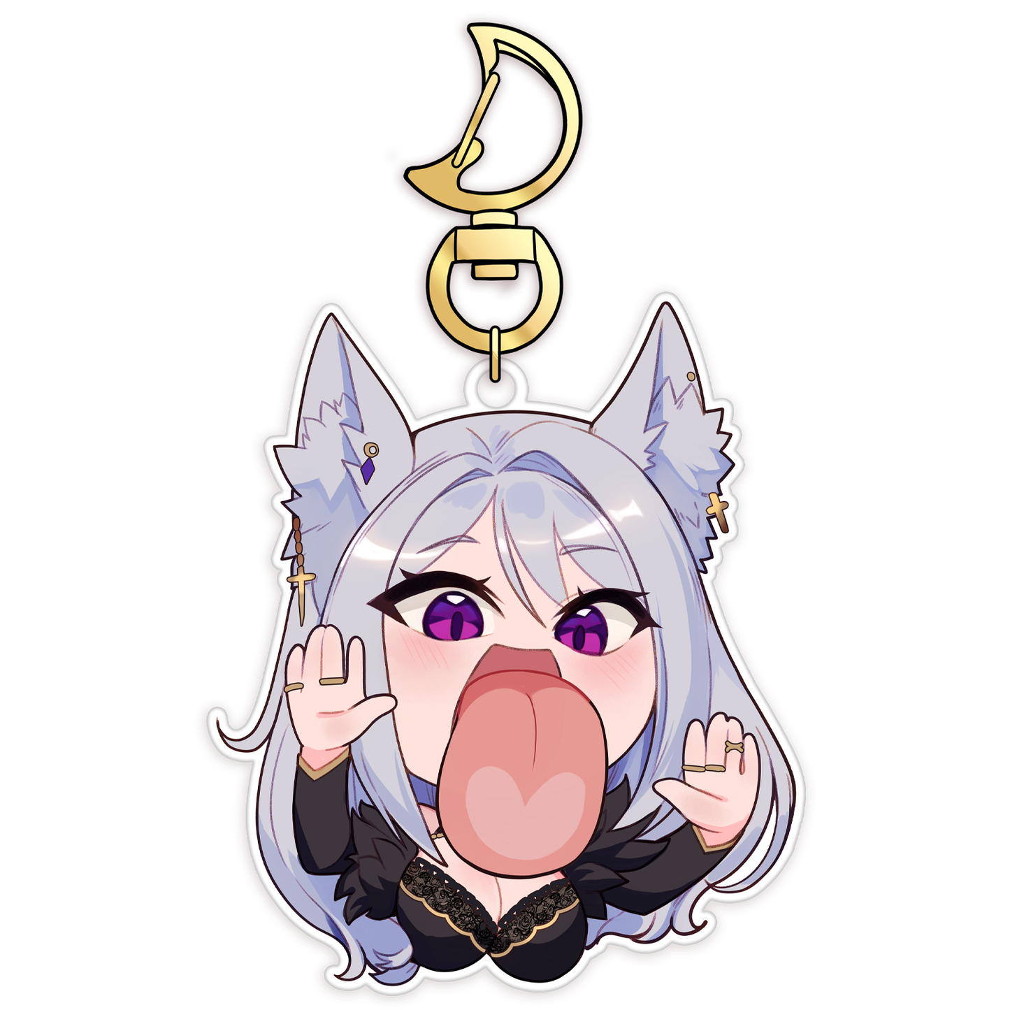 Vampeaches Summer Keychain