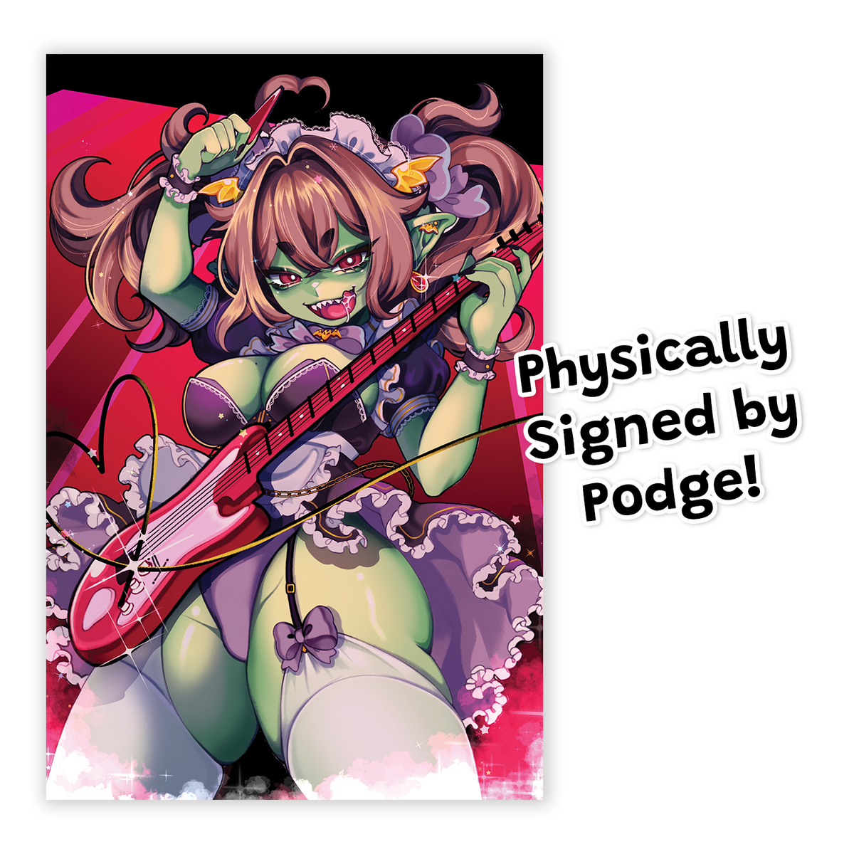 Podge Signed Mini Print