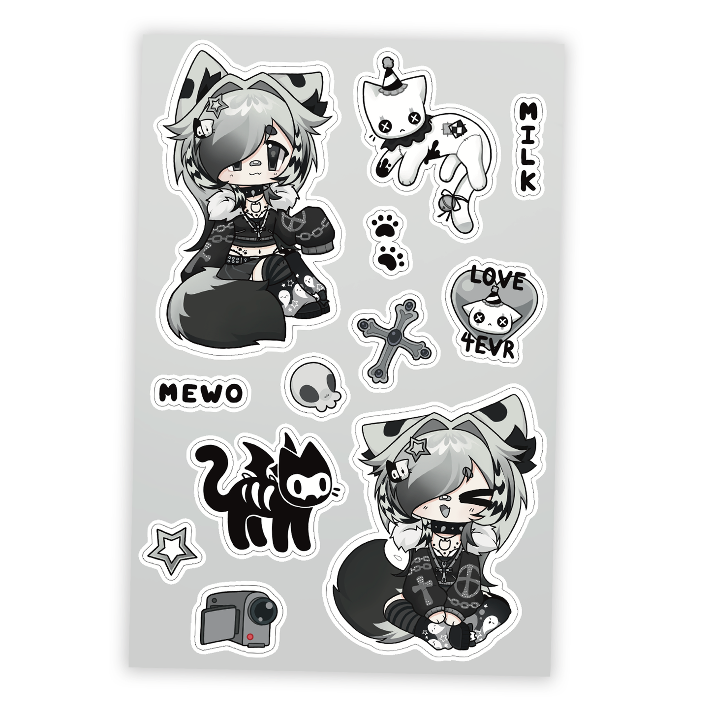 k1ttch3n Debut Sticker Sheet