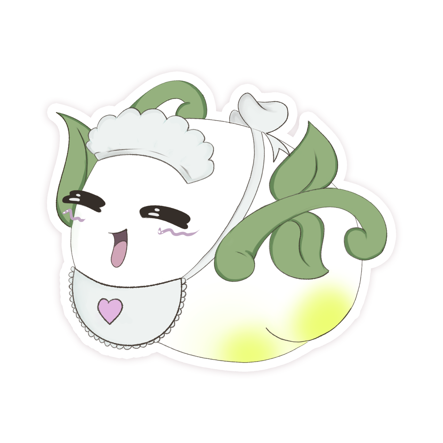 Oshiriko Maid Day Mascot Sticker
