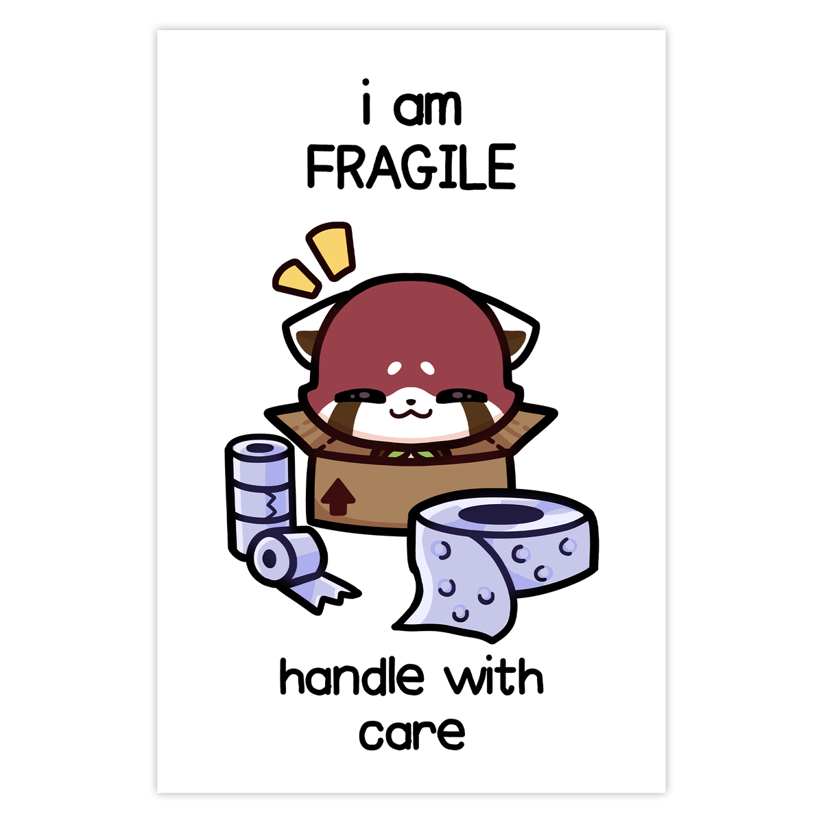 "i am FRAGILE" Mini Print