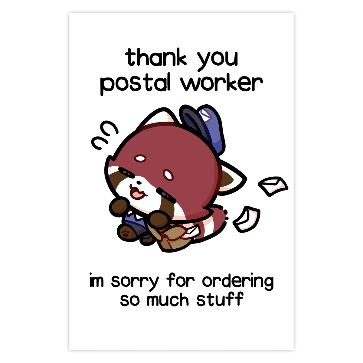 "thank you postal worker" Mini Print