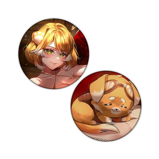 Bonnie Barkswell Anniversary Can Badge Set