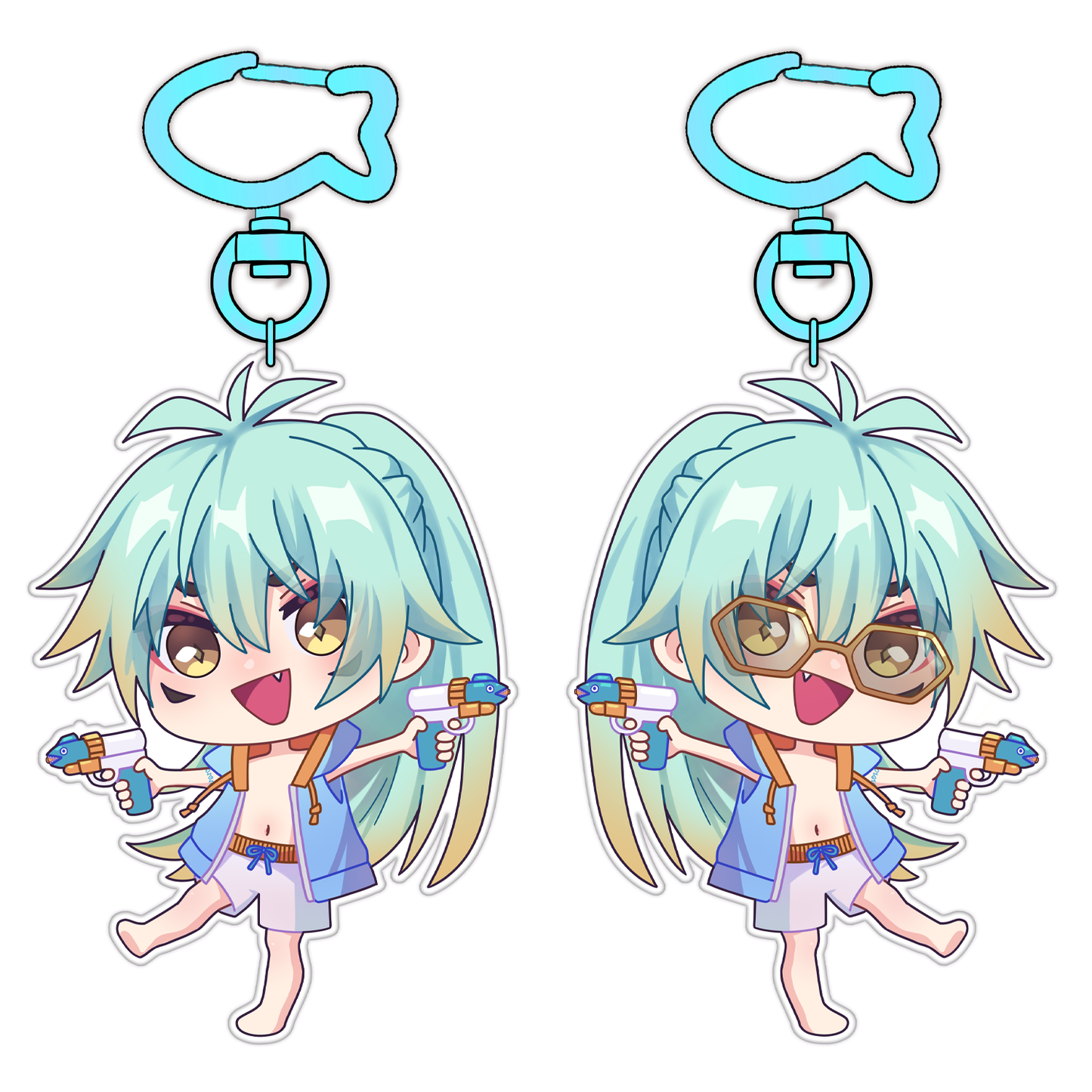 Piranha Birthday Keychain