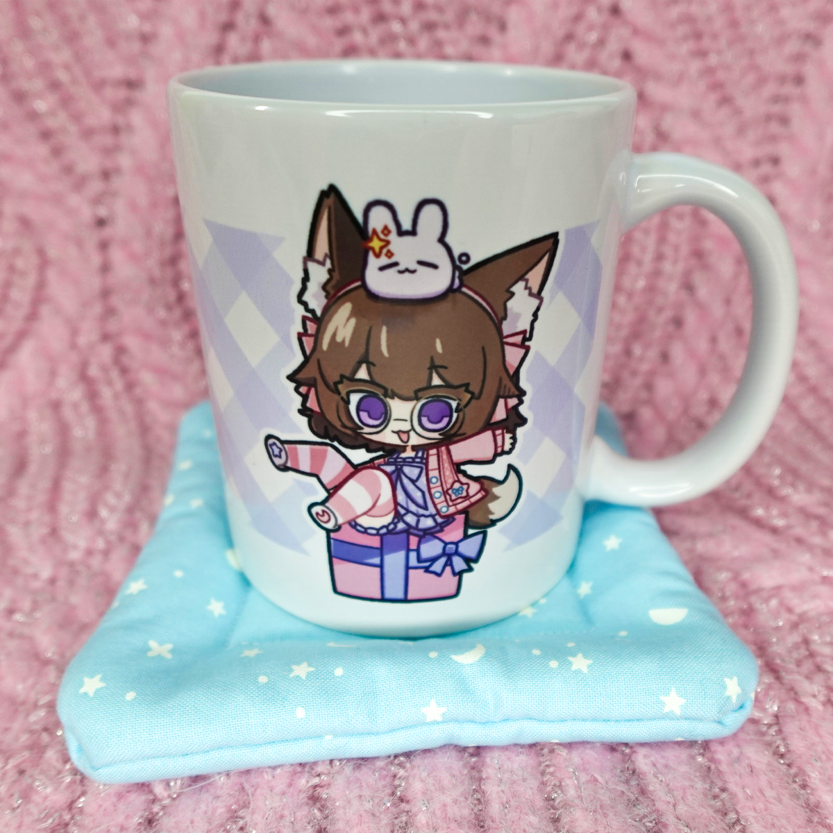 Rena Birthday Handmade Padded Fabric Coaster