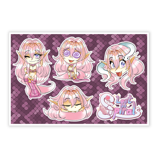 Spirals Sticker Sheet